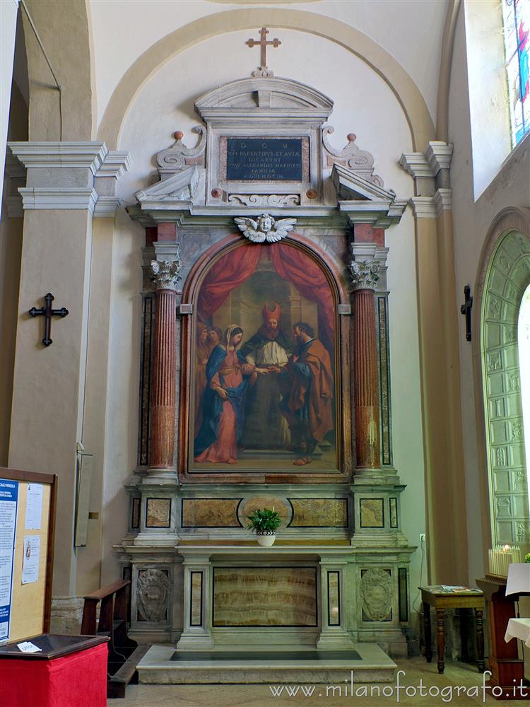 Fano (Pesaro e Urbino, Italy) - Altar of the Marriage of the Virgin in the Basilica of St. Paternianus